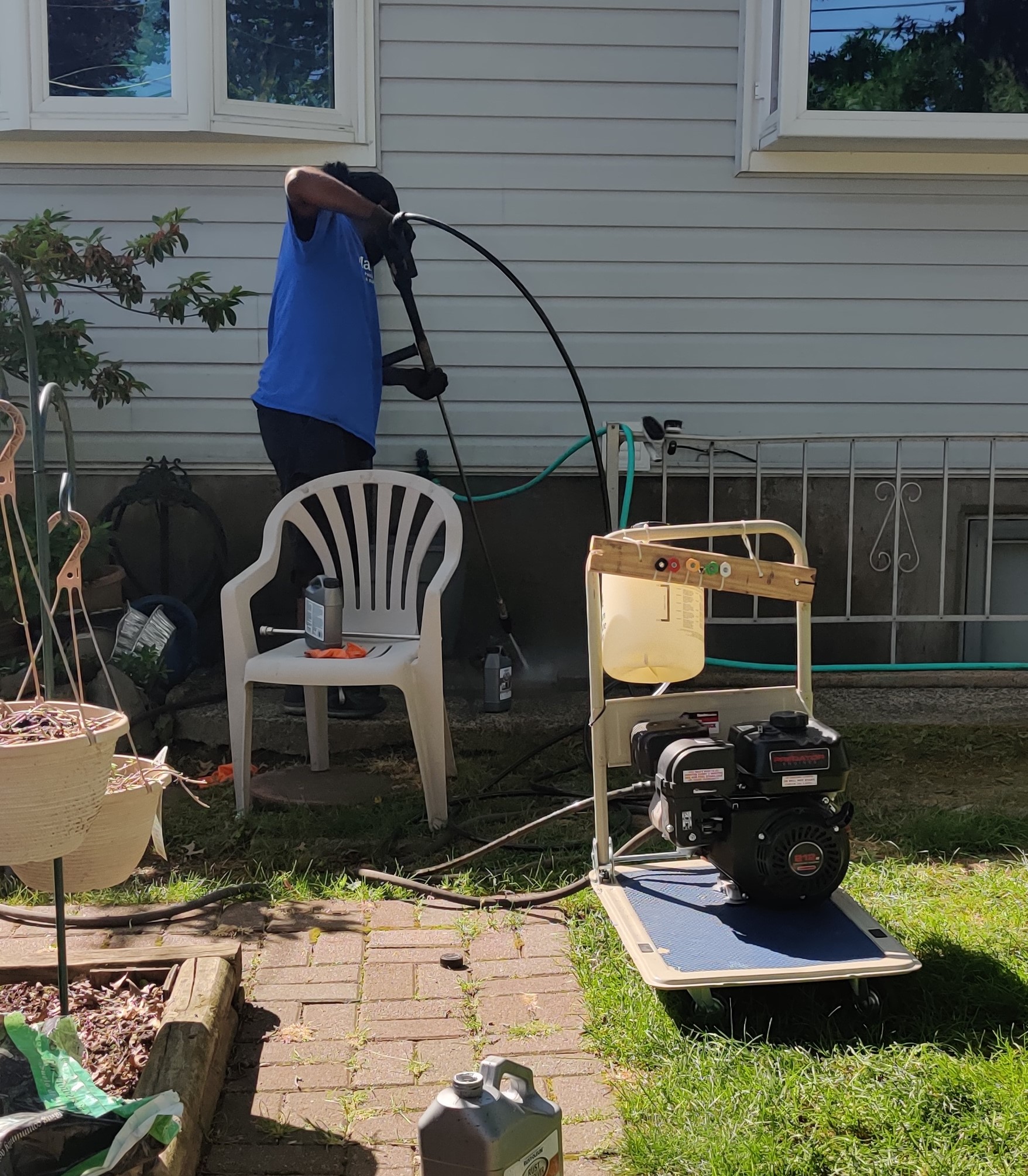 Stephen's DIY pressure washer!